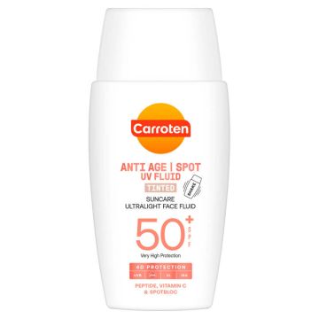 Carroten Suncare Слънцезащитен тониран флуид против пигментни петна SPF50 40 мл