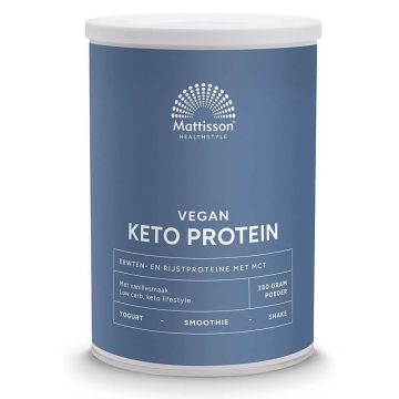 Mattisson Протеин от грах и ориз MCT Веган кето шейк 350 g