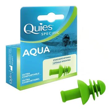 Quies Aqua Тапи за уши силиконови подходящи за плуване, многократни, за възрастни х 2 бр