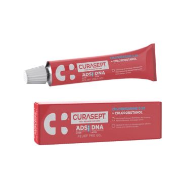 Curasept ADS NEW DNA RELIEF PRO Гел за локална терапия за успокояване на болката с 0.5% хлорхексидин 30 мл