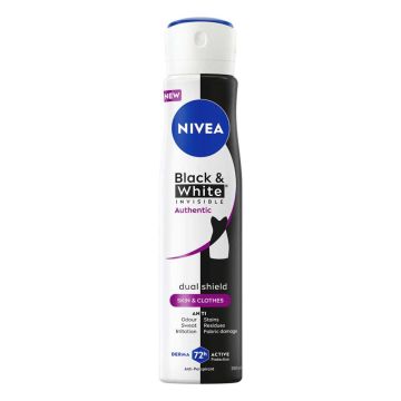 Nivea Deo Invisible on Black & White Authentic Спрей против изпотяване за жени 250 мл