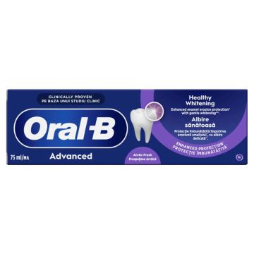 Oral-B Advanced Healthy Whitening Избелваща паста за зъби 75 мл