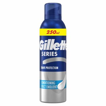 Gillette Series Овлажняваща пяна за бръснене с какаово масло 250 мл