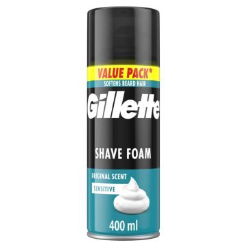 Gillette Sensitive Skin Пяна за бръснене за чувствителна кожа 400 мл