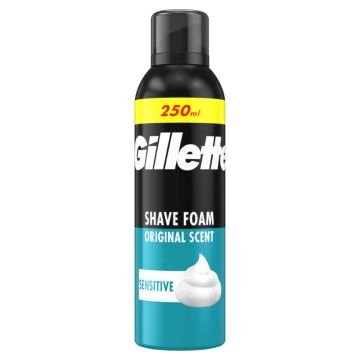 Gillette Sensitive Пяна за бръснене за чувствителна кожа 250 мл