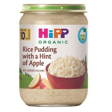 Hipp Био мляко с ориз и ябълка 10М+ 190 г