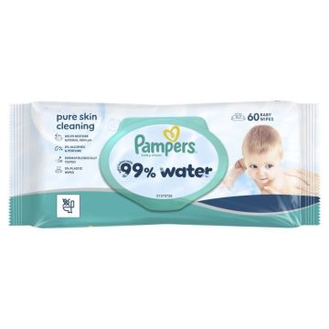 Pampers Aqua Water мокри кърпи х 60 бр
