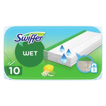 Swiffer Мокри кърпи за почистване на под цитрус 10 бр
