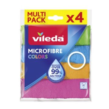 Vileda Colors Микрофибърни кърпи х 4 броя