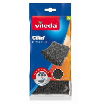 Vileda Glitzi Inox Power Домакинска тел х 2 броя