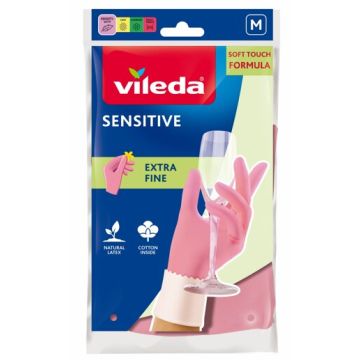 Vileda Sensitive Домакински ръкавици Размер М х 2 броя