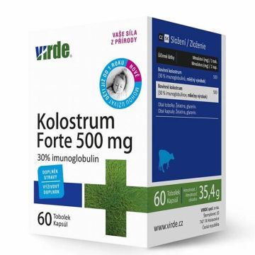 Virde Kolostrum Forte Коластра (говежда) Форте 500 мг 60 капсули  