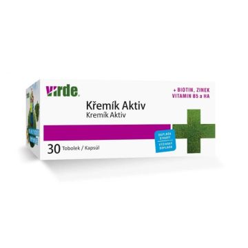 Virde Силиций Актив + биотин, цинк и хиалуронова киселина 30 капсули