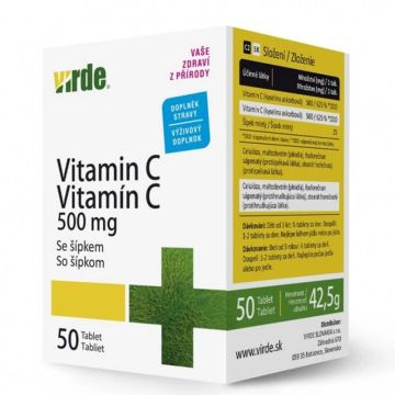 Virde Vitamin C Витамин C 500 мг + шипка 50 таблетки