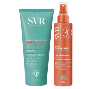 SVR Sun Secure Dry-touch Слънцезащитен спрей SPF30 200 мл + SVR Sun Secure Après-soleil Мляко за след слънце 200 мл Комплект