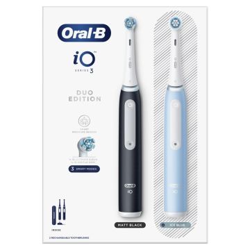Oral-B iO 3 Електрическа четка за зъби черна + синя Комплект