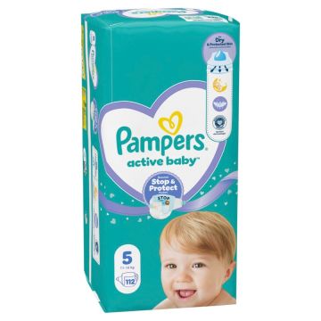 Пелени Pampers Active Baby MB размер 5, 11-16 кг, 112 бр