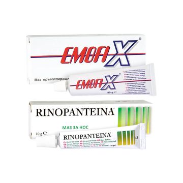 Emofix Маз за кръвоспиране 30 г DMG Italia + Rinopanteina Маз за нос 10 г DMG Italia Комплект