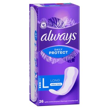 Always Daily Protect Long Ежедневни дамски превръзки L х 26 бр.