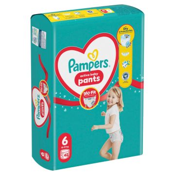 Pampers Active baby XL Пелени-гащички Размер 6 х 42 бр