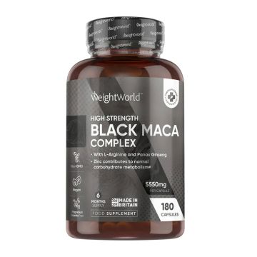 Weight World Формула за мъже с черна и жълта мака и L-Аргинин х 180 капсули