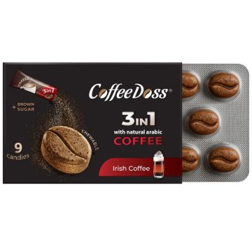CoffeeDoss Дражета с кофеин Ирландско Кафе x 9 дражета