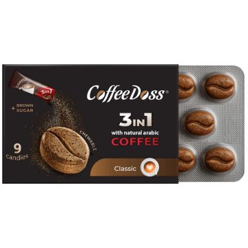 CoffeeDoss Дражета с кофеин Classic x 9 дражета