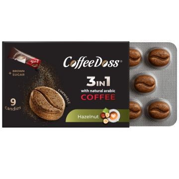 CoffeeDoss Дражета с кофеин Hazelnut x 9 дражета