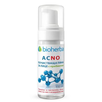Bioherba Почистваща пяна за лице ACNO с пребиотик 150 мл