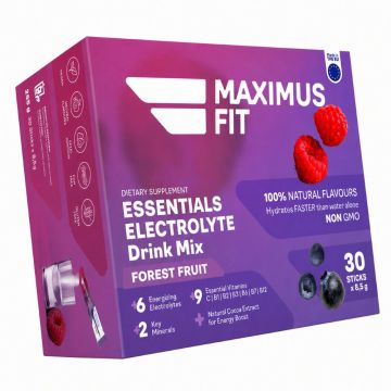 MaximusFit Електролити на прах с витамини и минерали - вкус горски плодове х 30 стика  