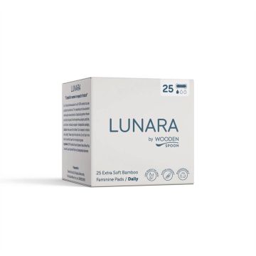 Wooden Spoon Lunara WS Дамски превръзки бамбукови ежедневни х 25 бр