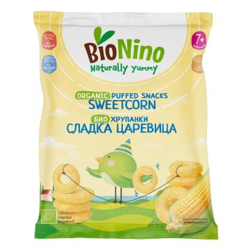 BioNino Био снакс със сладка царевица 7М+ 15 г