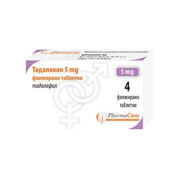 Tadalacon 5 мг х 4 таблетки PharmaCons