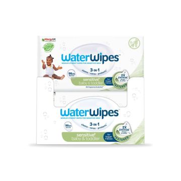 Water Wipes Мокри кърпи Сапунено Орехче х 60 бр 10+2 Комплект