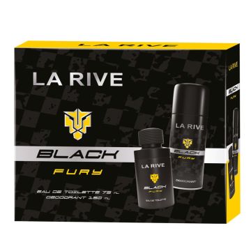 La Rive Black Fury Тоалетна вода 75 мл + Дезодорант за мъже 150 мл Комплект