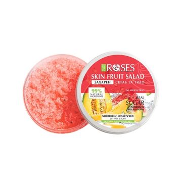 Agiva Fruit Salad Скраб за лице и тяло 2 в 1 с диня пъпеш и мед 200 мл