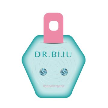 Dr. Biju Hypoallergenic AQUAMARINE Хипоалергенни обеци с аквамарини DXI53C202