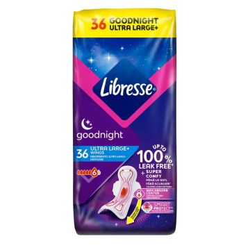 Libresse Goodnight Ultra Large+ Нощни дамски перевръзки х 36 бр.