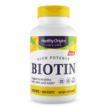 Healthy Origins Биотин 5000 мкг х 360 капсули