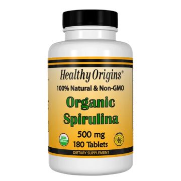 Healthy Origins Спирулина 500 мг х 180 таблетки