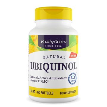 Healthy Origins Убиквинол Kaneka 50 мг х 60 капсули