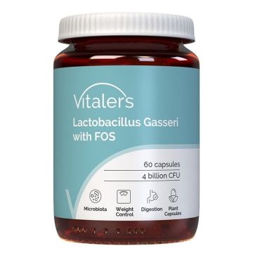 Vitalers Лактобацилус гасери 4 млрд активни пробиотици х 60 капсули