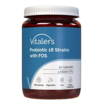 Vitalers Пробиотик 4 млрд активни пробиотици 18 щама х 30 капсули
