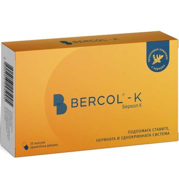 Bercol-K За ставите, нервната и ендокринната система х 30 капсули