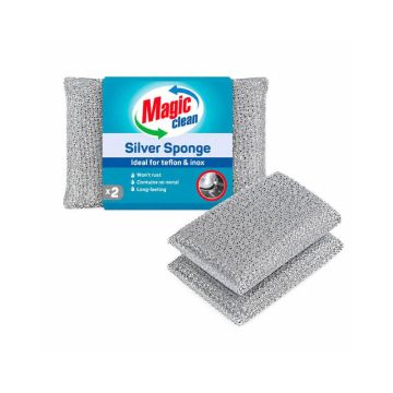 Magic clean Домакинска гъба метализирана 2 бр Комплект
