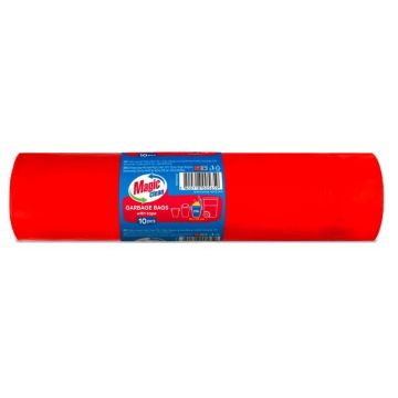 Magic Clean Торби за отпадъци с връзки 130 L х 10 броя