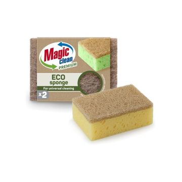 Magic clean Eco Premium Гъба с натурална фибра 2 бр Комплект