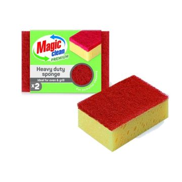 Magic clean Premium Гъба за почистване на силно замърсени повърхности х 2 бр Комплект