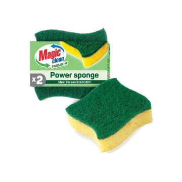 Magic clean Premium Гъба за почистване на замърсени повърхности х 2 бр Комплект