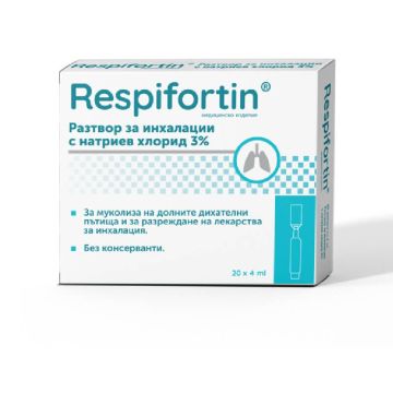 Respifortin разтвор за инхалации 3%NaCl 20 х 4мл
